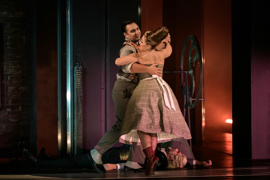 Opera | Sweeney Todd: The Demon Barber of Fleet Street: Adam Plachetka (Sweeney Todd), Barbora Perná (Mrs. Lovett) – photo: Serghei Gherciu