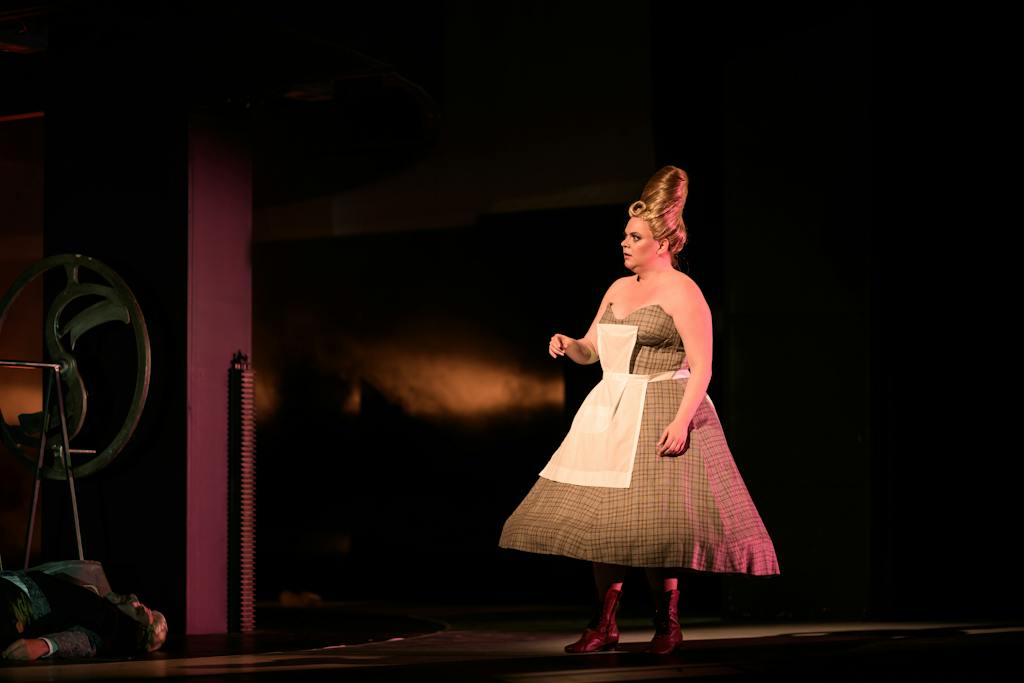 Opera | Sweeney Todd: The Demon Barber of Fleet Street: Tamara Morozová (Mrs. Lovett) – photo: Serghei Gherciu