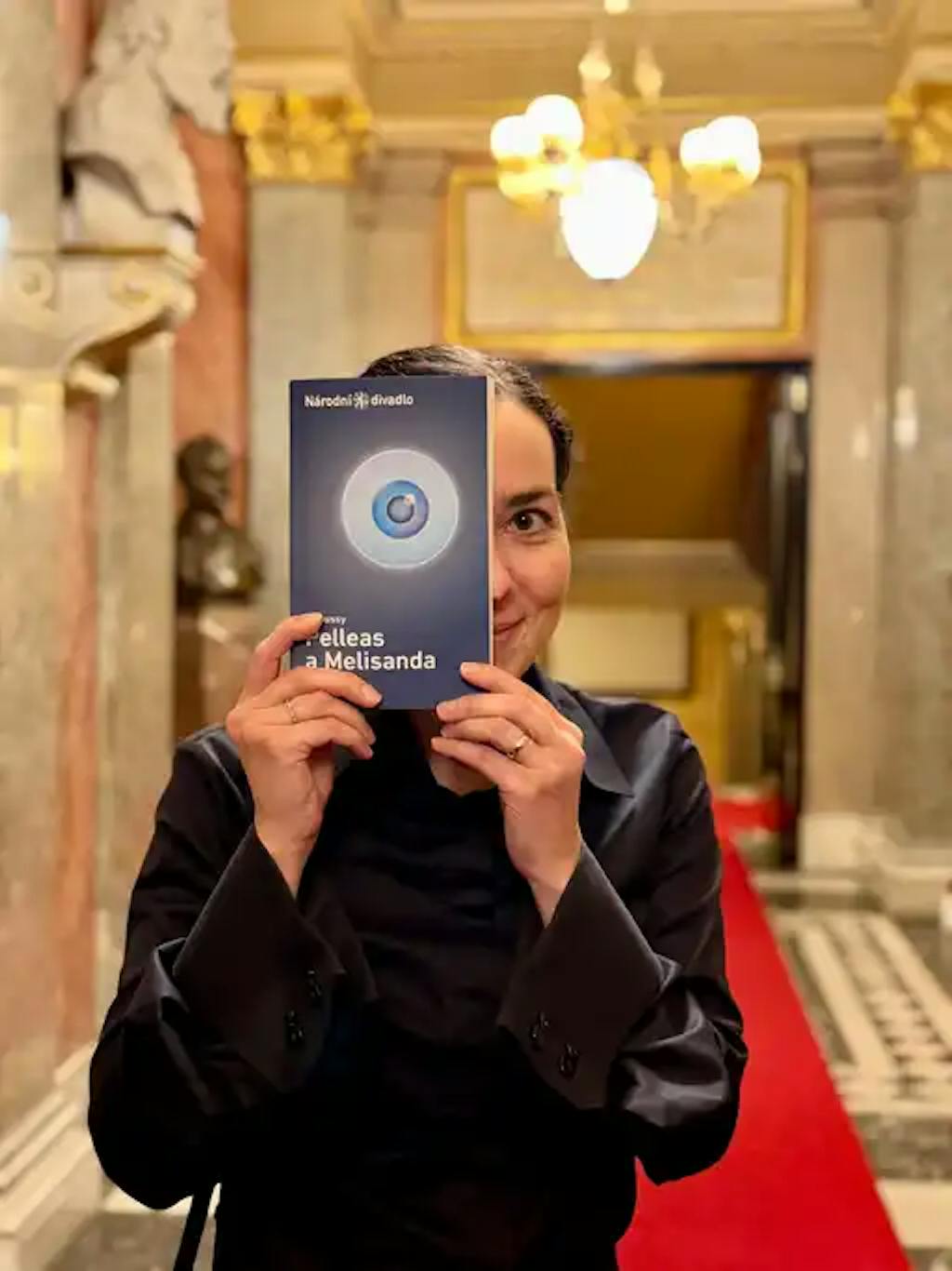 Mecenáška Dita Jurošková na premiéře inscenace Pelleas a Melisanda